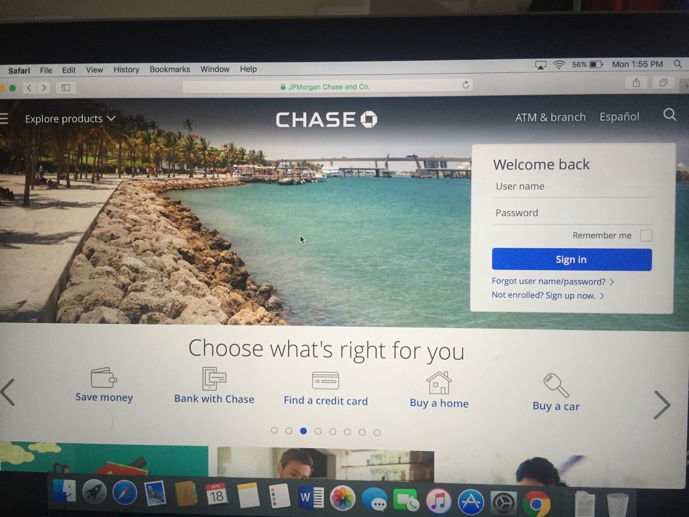 chase transaction history with url