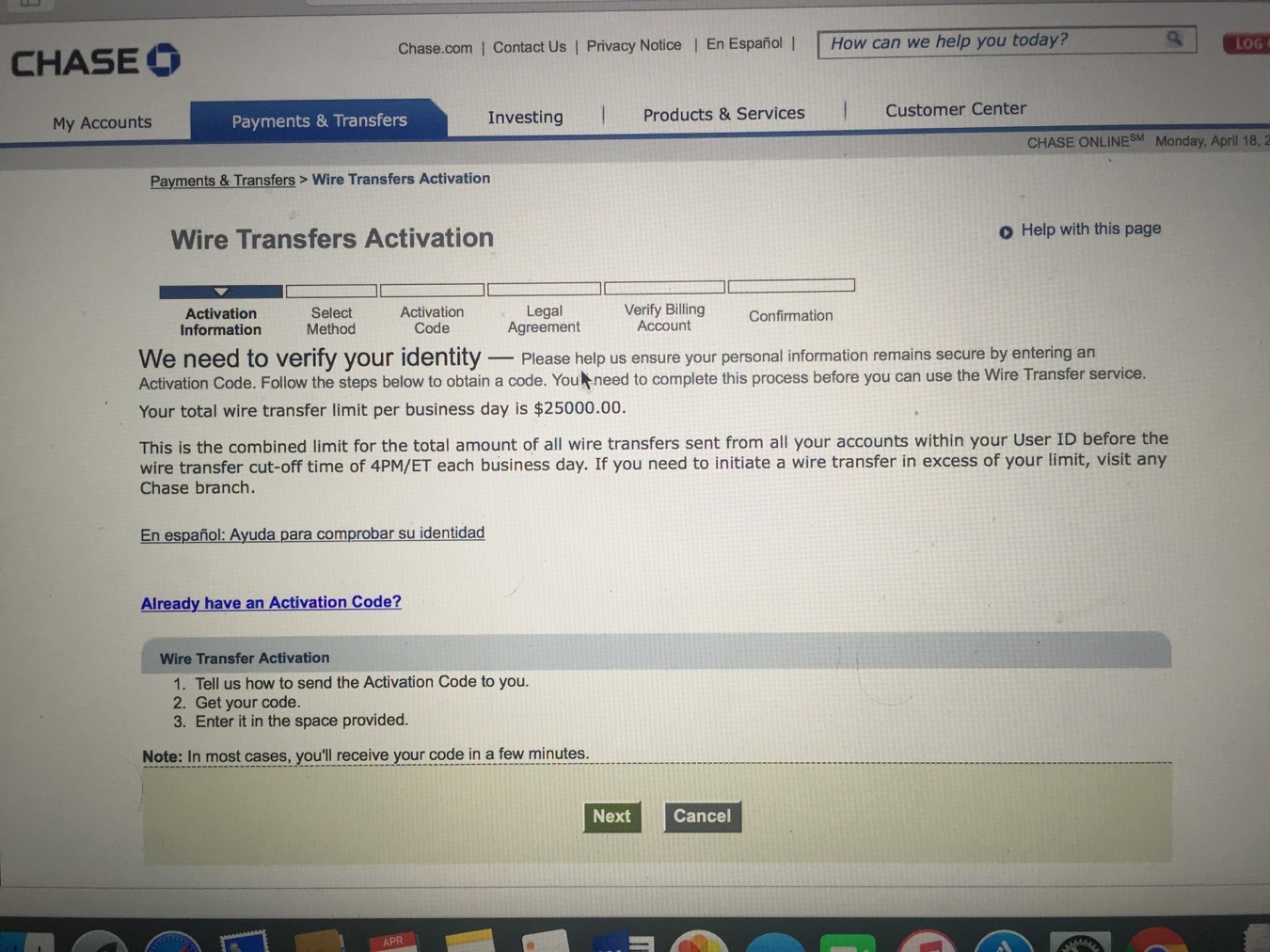 chase money transfer fee for bitstamp